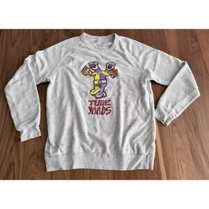 Tune Yards Large Crewneck Pullover Gray Concert Sweatshirt
